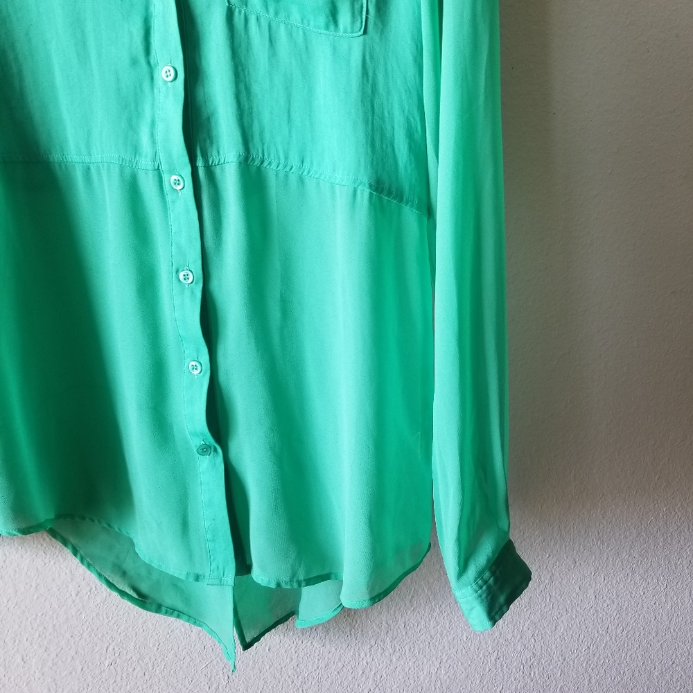 Free people button up blouse long sleeves - Picture 3 of 8